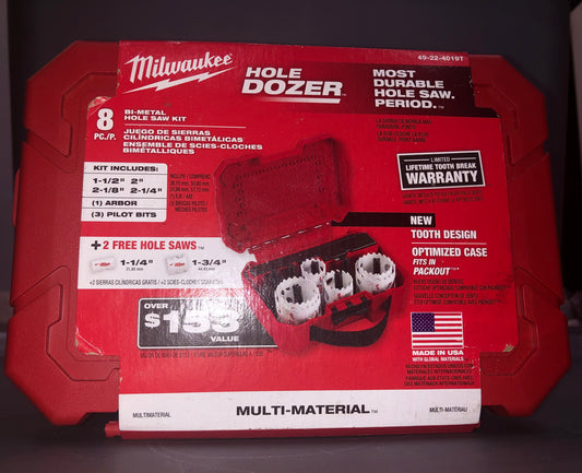 Milwaukee 8pc Hole Dozer