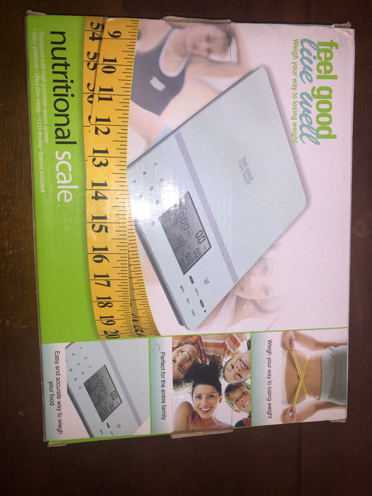 Feel Good Live Well Nutrition Scale